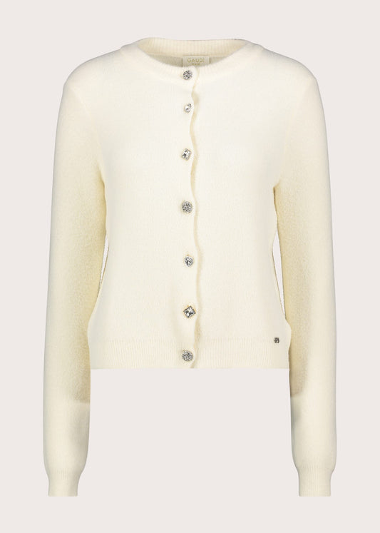 Cardigan da donna con bottoni gioiello