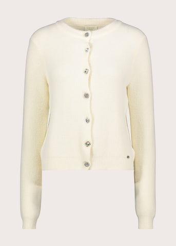 Cardigan da donna con bottoni gioiello