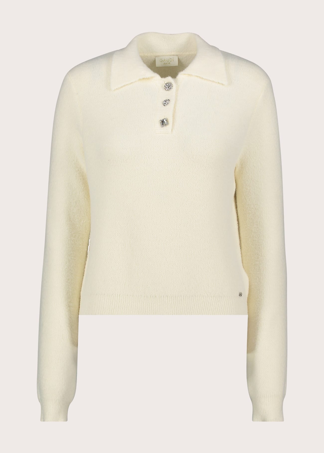 Polo da donna con bottoni gioiello