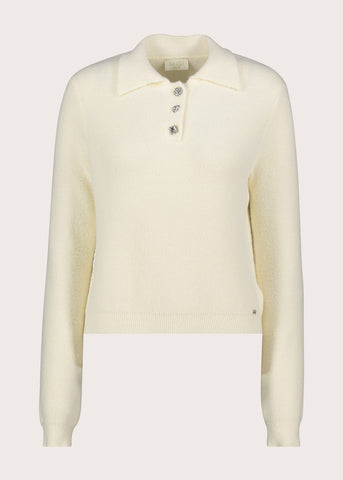 Polo da donna con bottoni gioiello