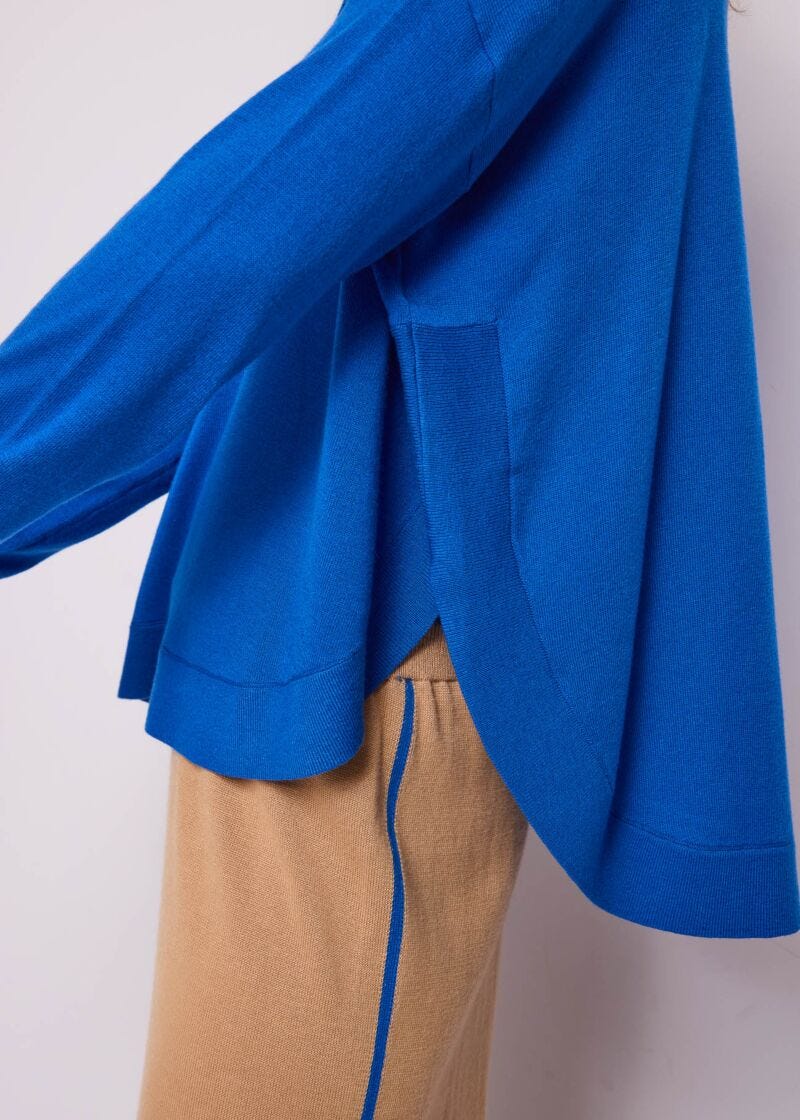 Maglia da donna in lana con collo alto - dettaglio 2