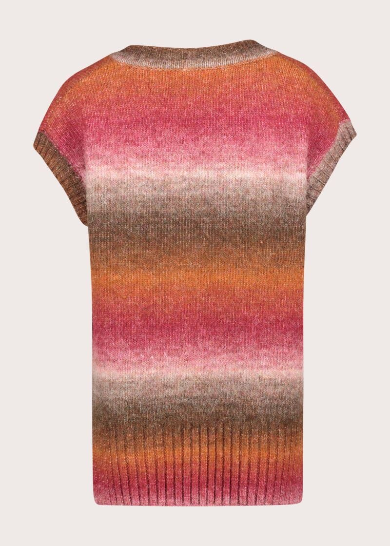 Gilet da donna in lana a righe - dettaglio