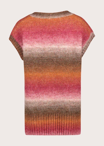 Gilet da donna in lana a righe - dettaglio