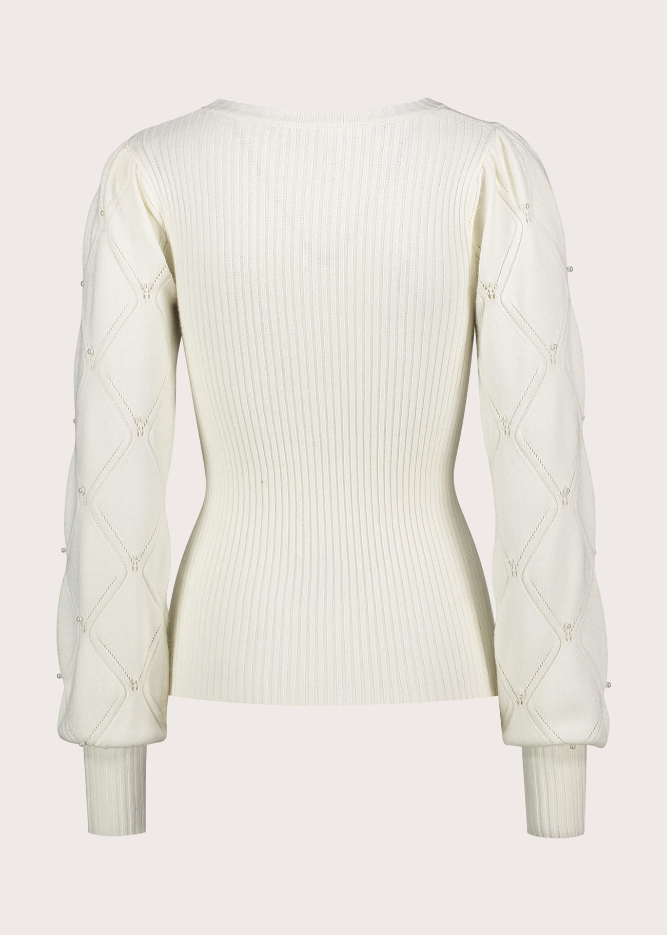 Maglia girocollo da donna con strass