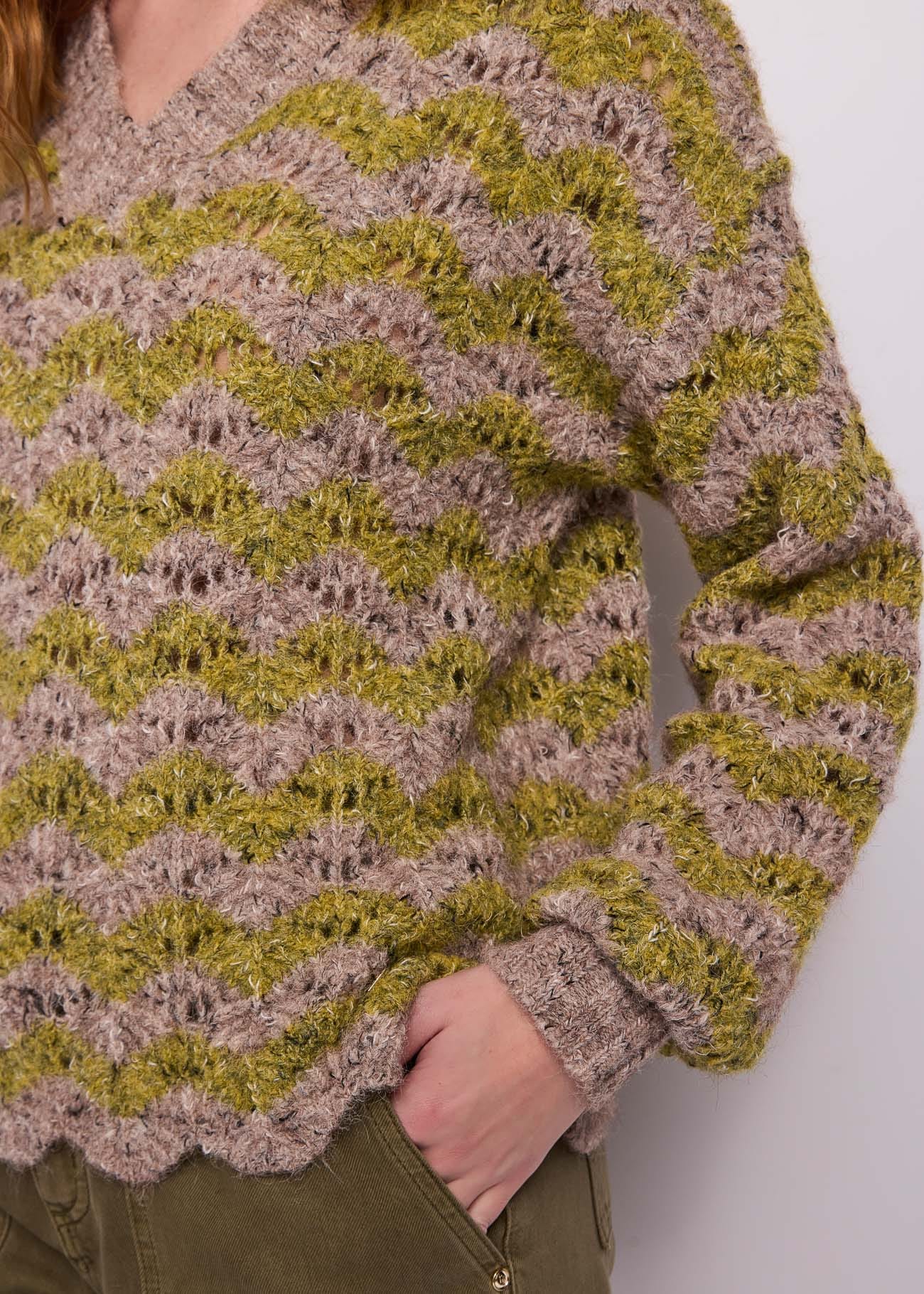 Maglione da donna effetto see-through