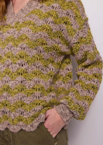 Maglione da donna effetto see-through