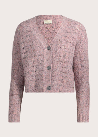 Cardigan da donna effetto see-through