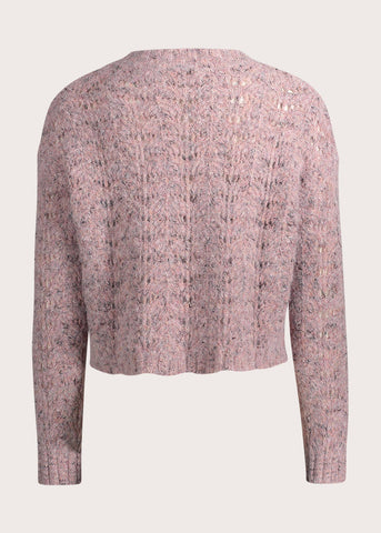 Cardigan da donna effetto see-through