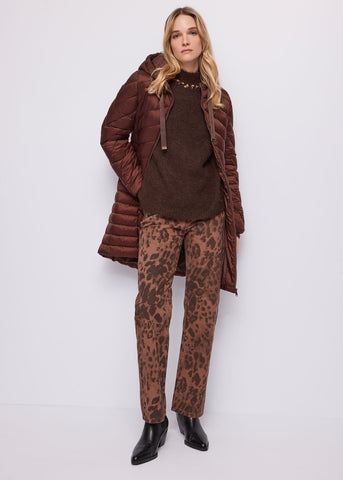 Maglia da donna in lana con collo alto