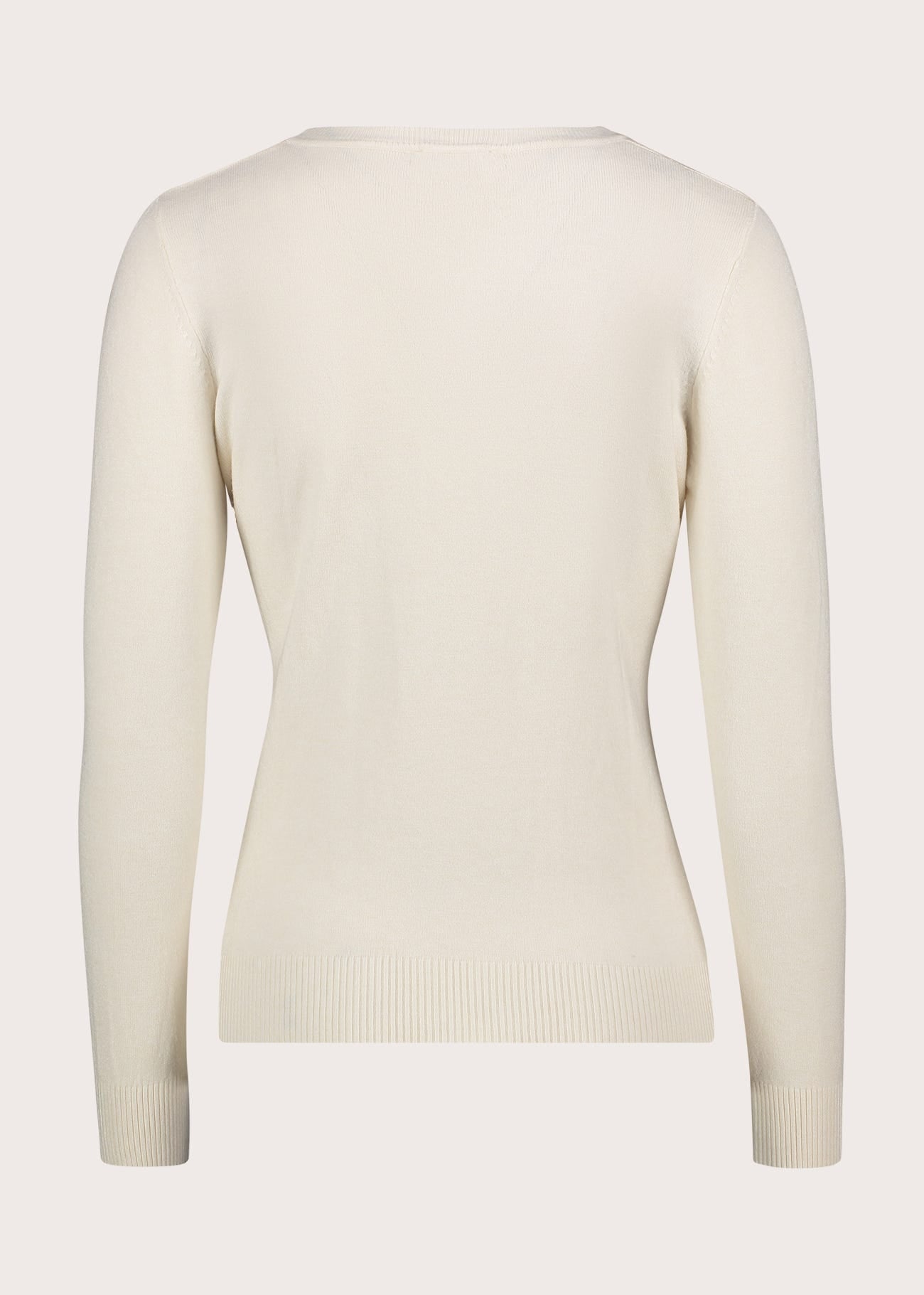 Maglia girocollo da donna in filato di cotone