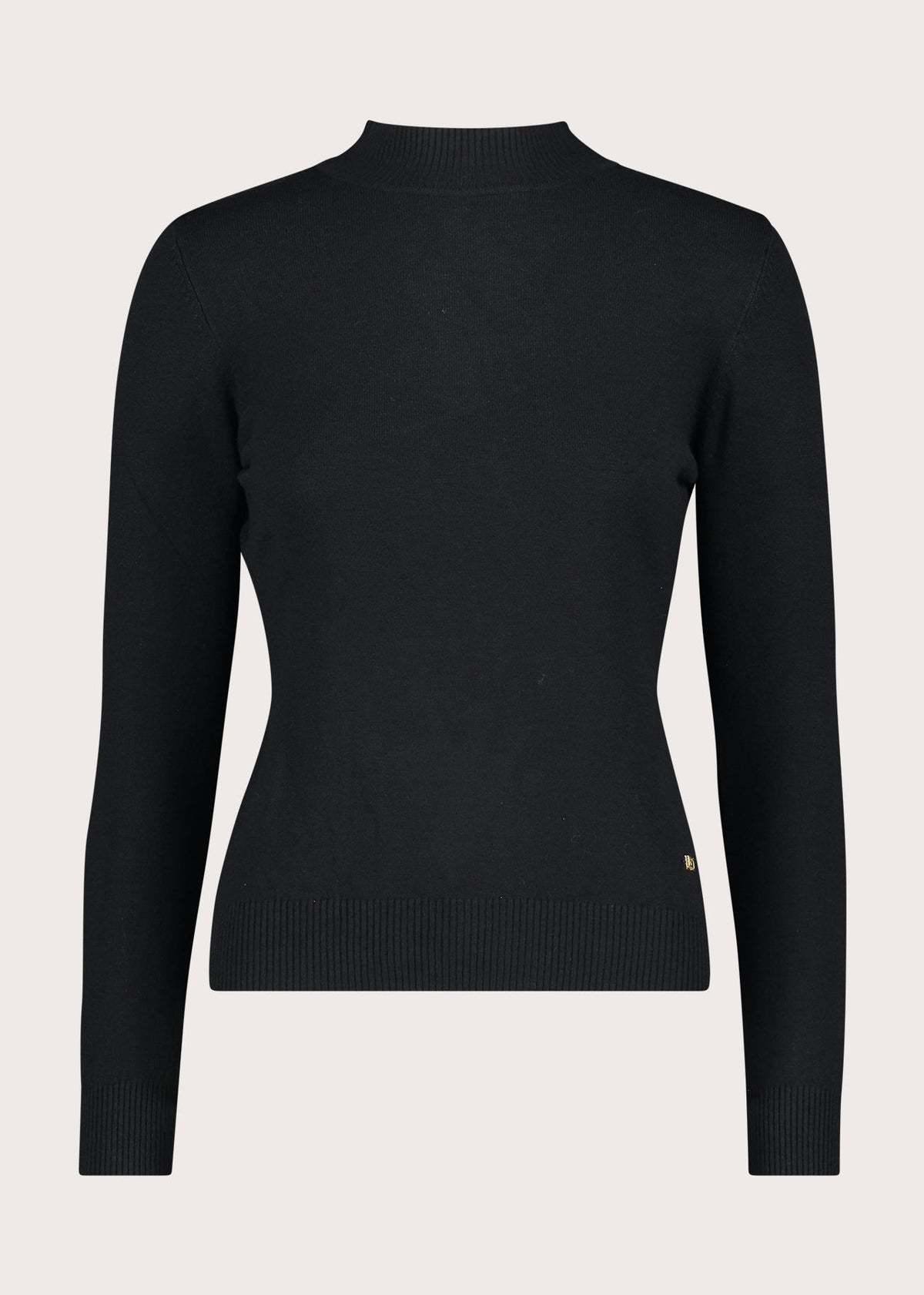 Maglia da donna in cotone con collo alto