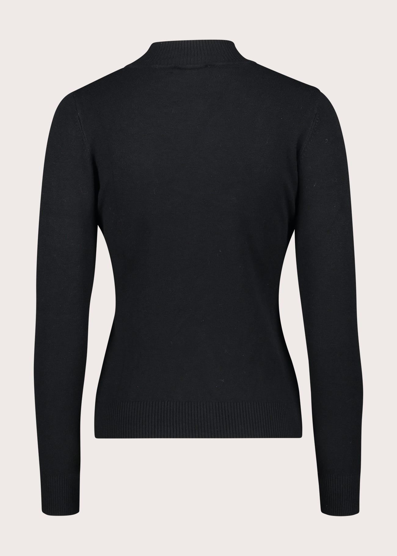 Maglia da donna in cotone con collo alto