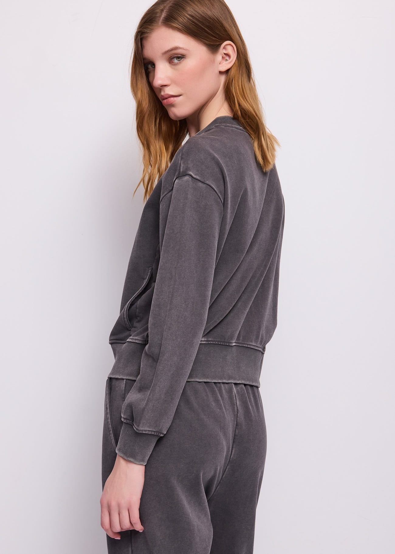 Felpa da donna in cotone con logo