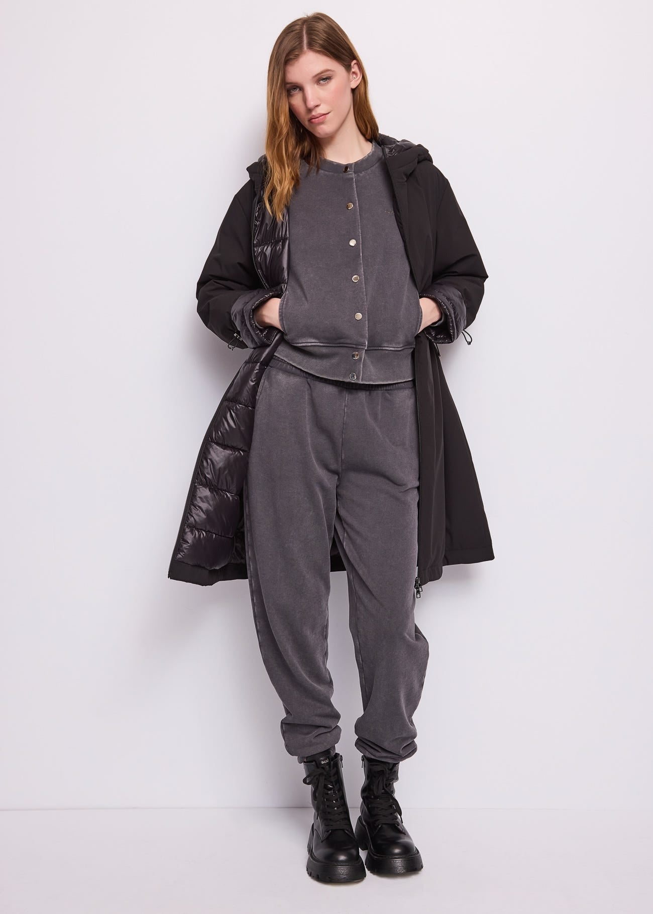 Felpa da donna in cotone con logo