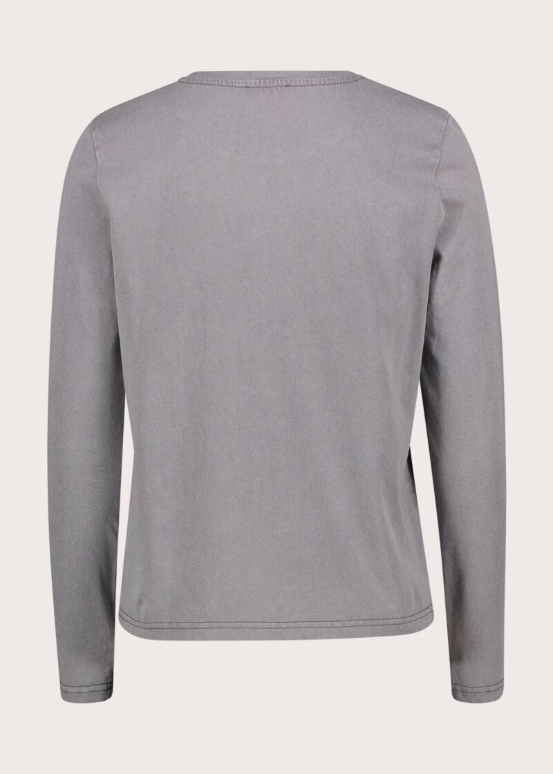 T-shirt da donna in jersey con logo - dettaglio