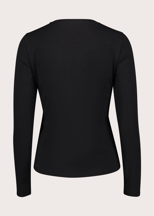 T-shirt girocollo da donna con stampa e logo