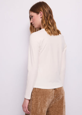 T-shirt da donna con scollo a V