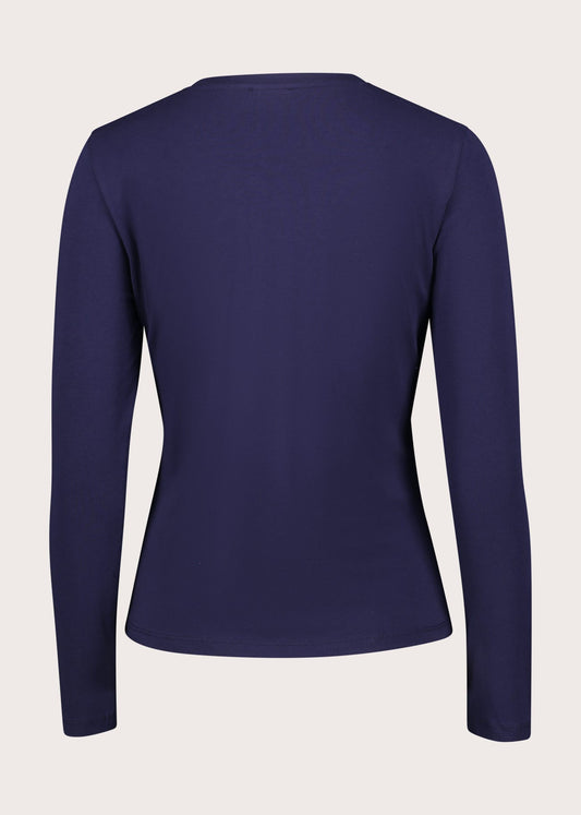 T-shirt da donna in jersey con strass