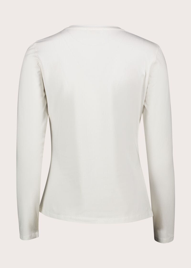 T-shirt da donna in jersey con stampa e strass - dettaglio