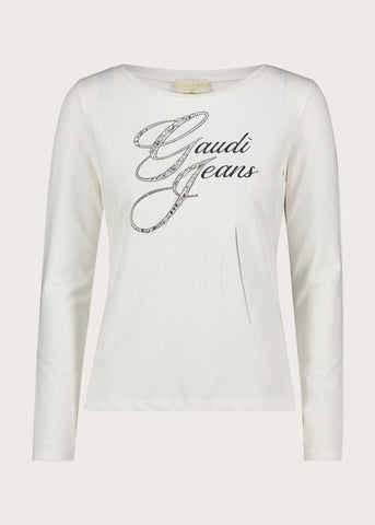 T-shirt girocollo da donna con maniche lunghe - Gaudì - fronte