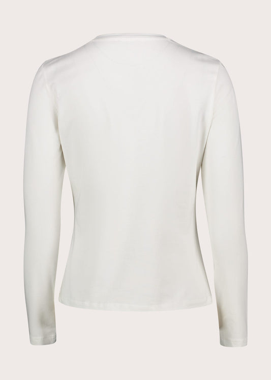 T-shirt bianca da donna con stampa grafica
