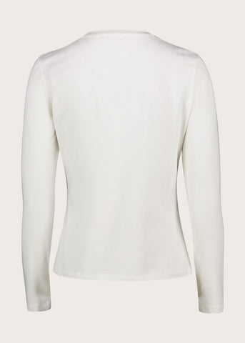 T-shirt bianca da donna con stampa grafica