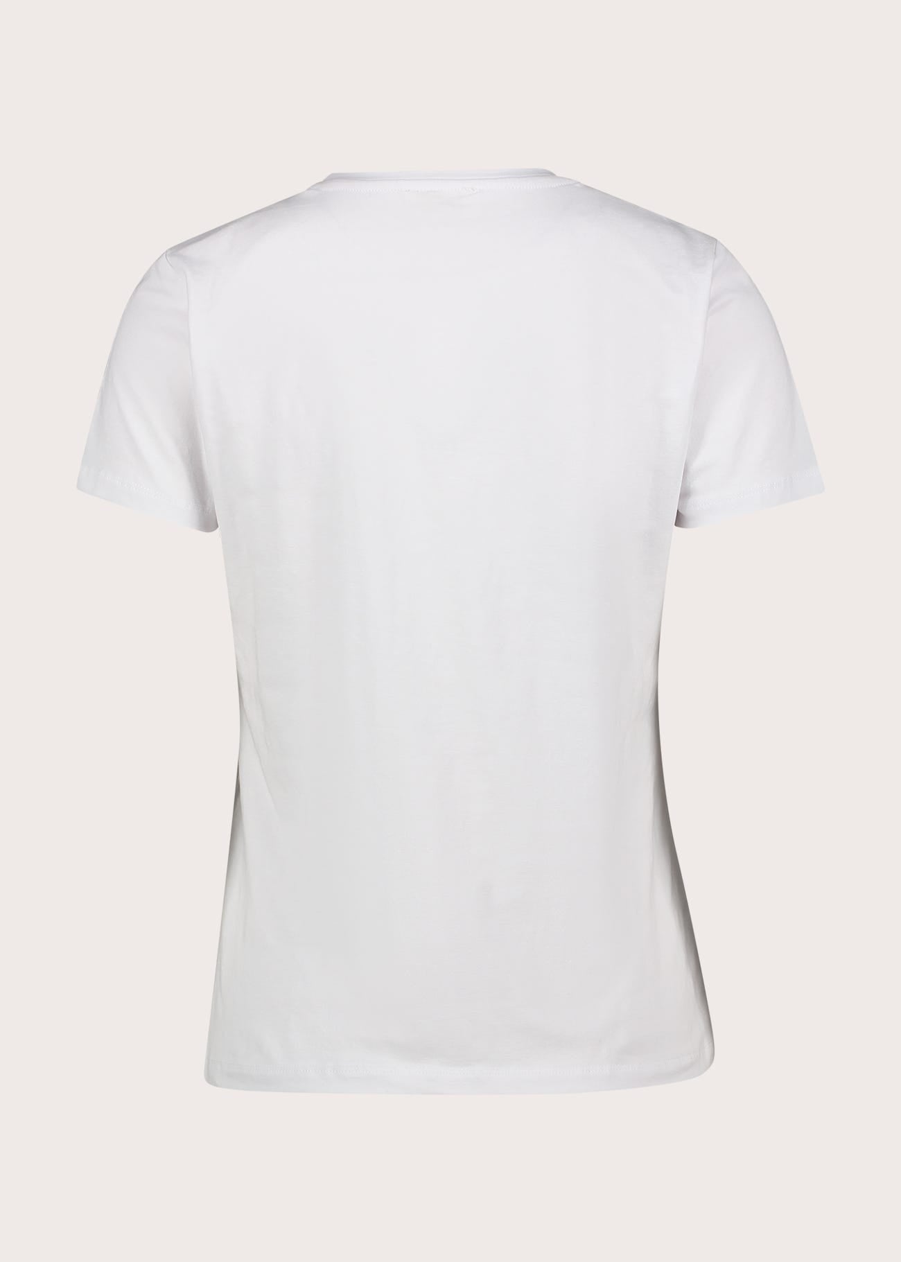 T-shirt girocollo da donna con maniche corte
