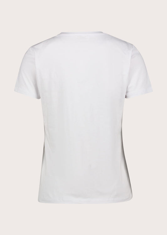 T-shirt girocollo da donna con maniche corte