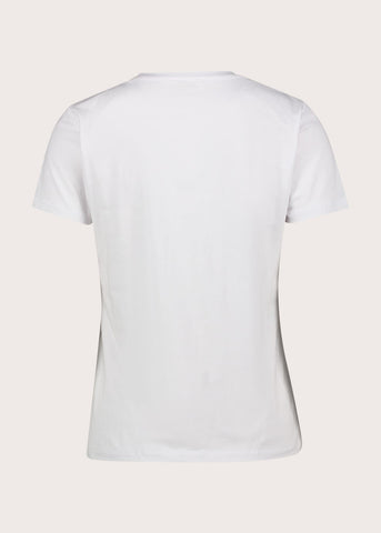 T-shirt girocollo da donna con maniche corte
