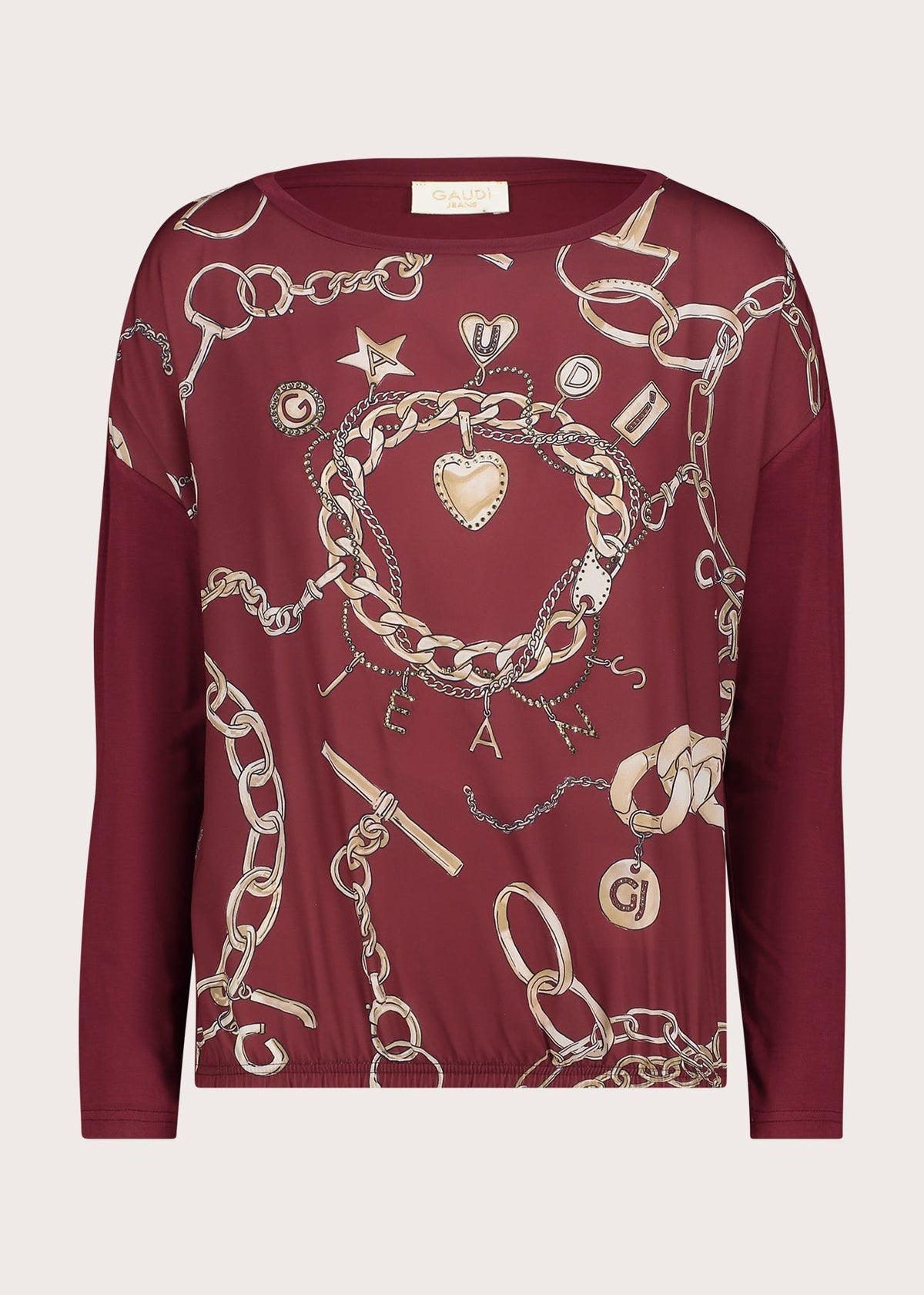 T-shirt da donna in jersey e georgette