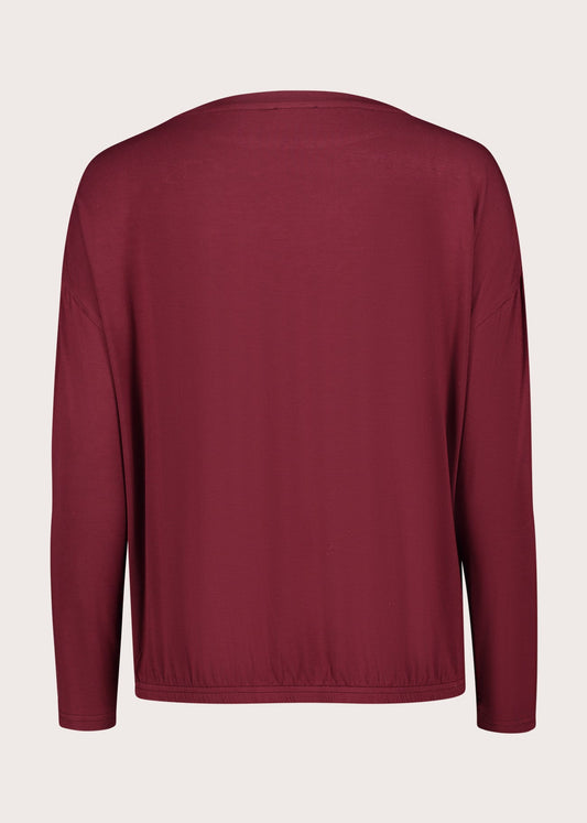 T-shirt da donna in jersey e georgette