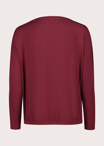 T-shirt da donna in jersey e georgette
