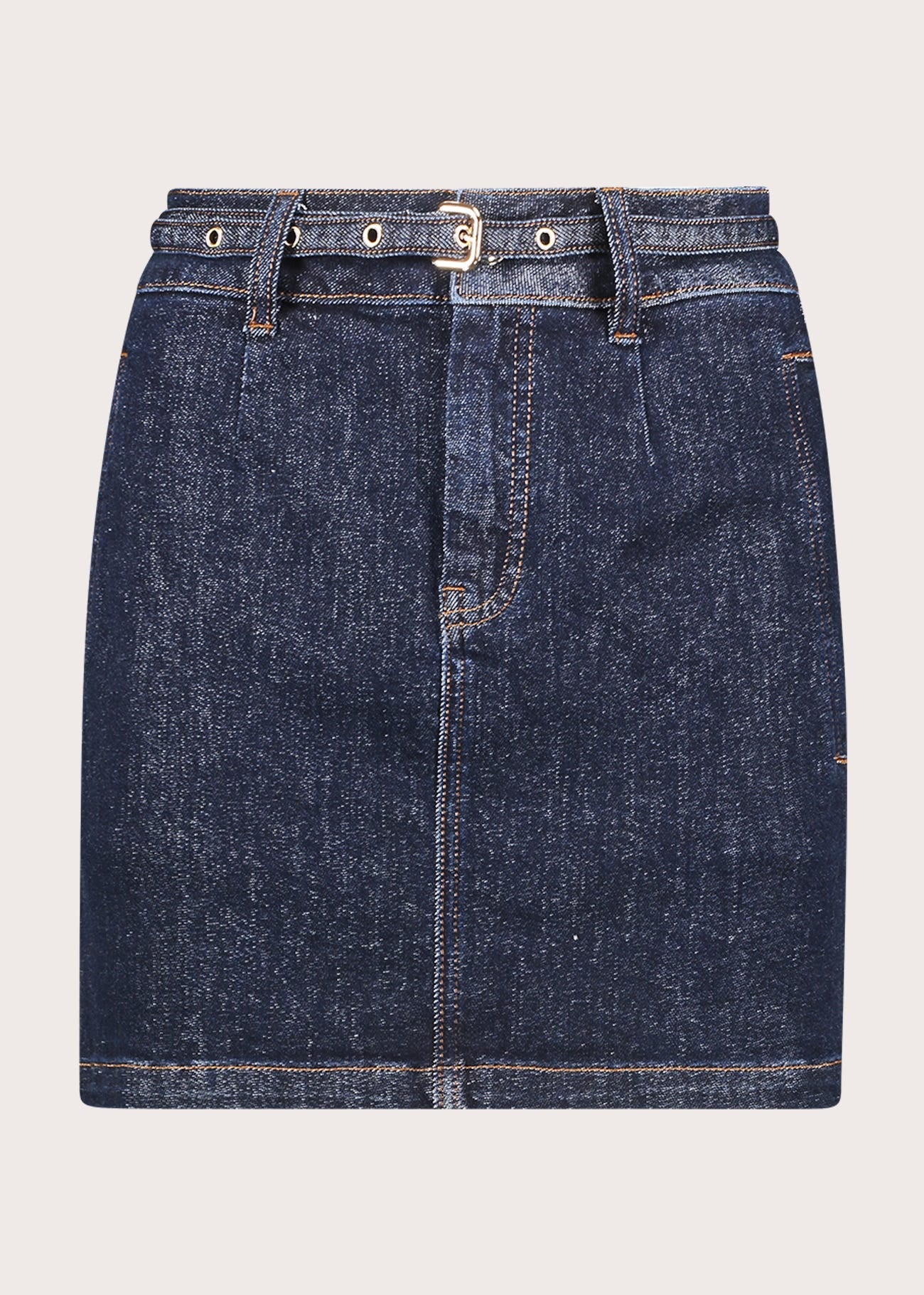 Minigonna in denim con cintura