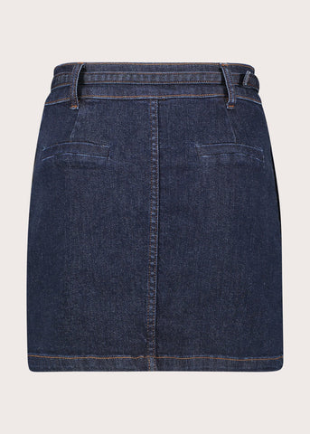 Minigonna in denim con cintura
