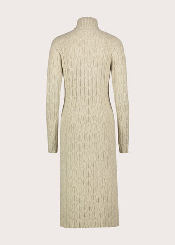 Abito midi da donna con collo dolcevita