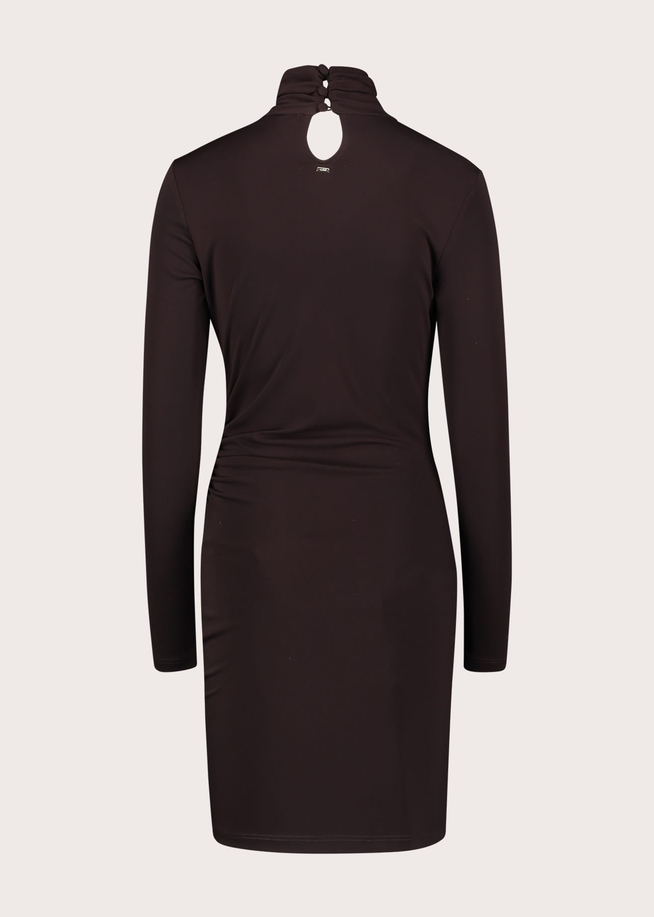 Abito midi da donna con collo alto