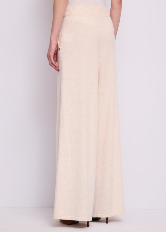 Pantaloni da donna in filato con coulisse