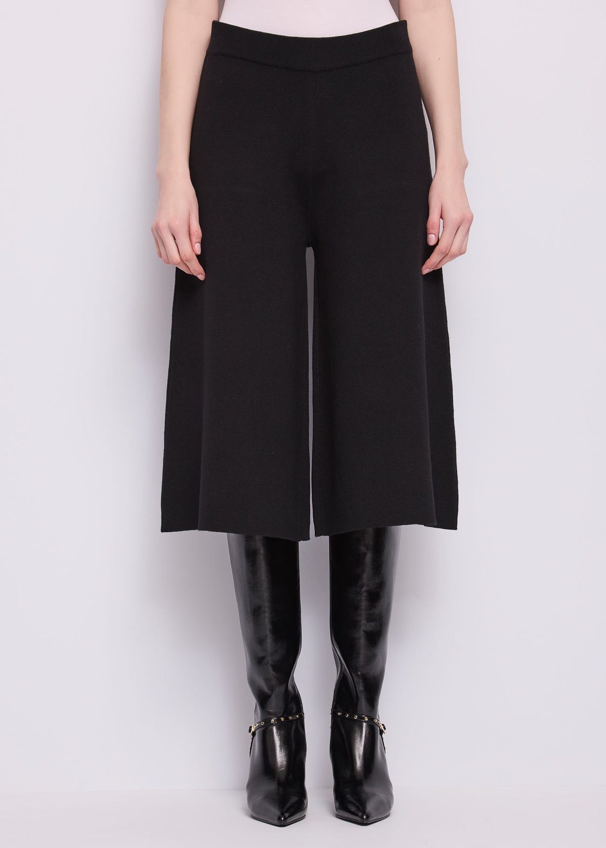 Pantaloni da donna in filato di lana