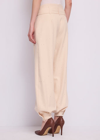 Pantaloni da donna con pinces e cintura