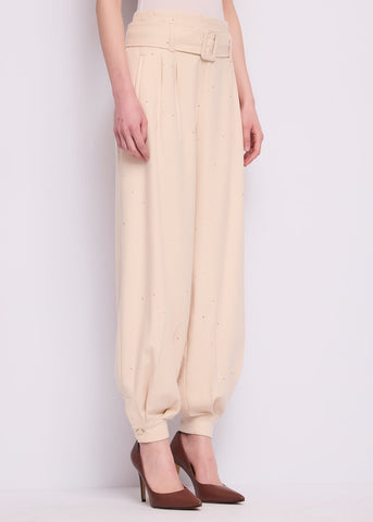 Pantaloni da donna con pinces e cintura