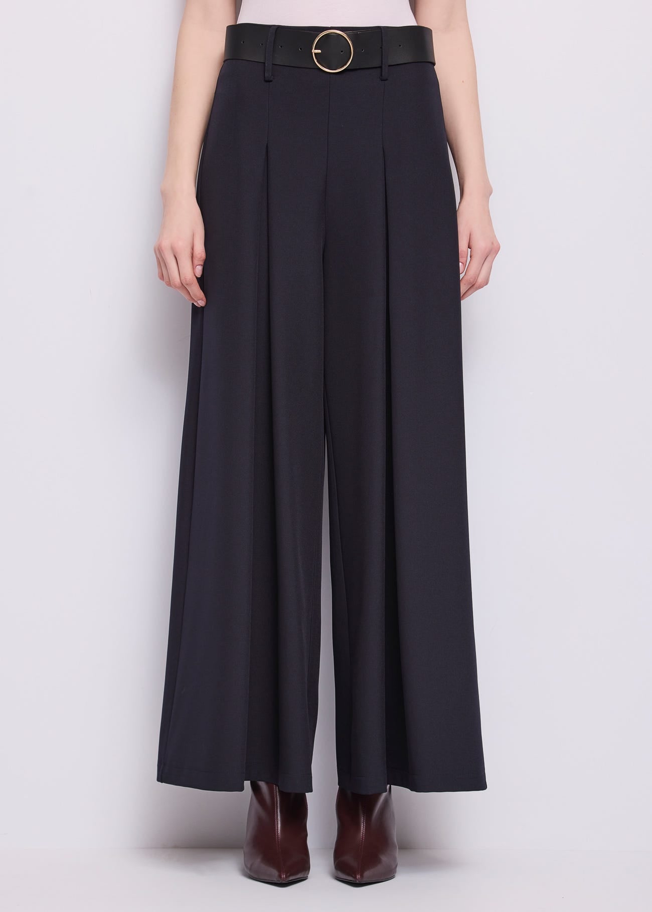Pantaloni a palazzo da donna con cintura