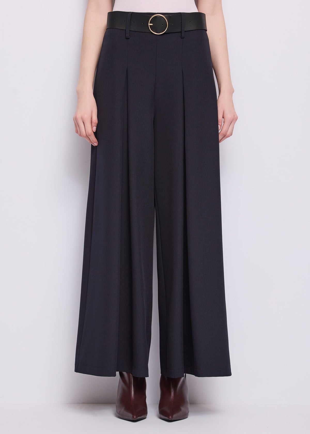 Pantaloni a palazzo da donna con cintura