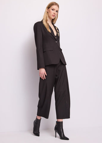 Pantaloni cropped da donna con cintura