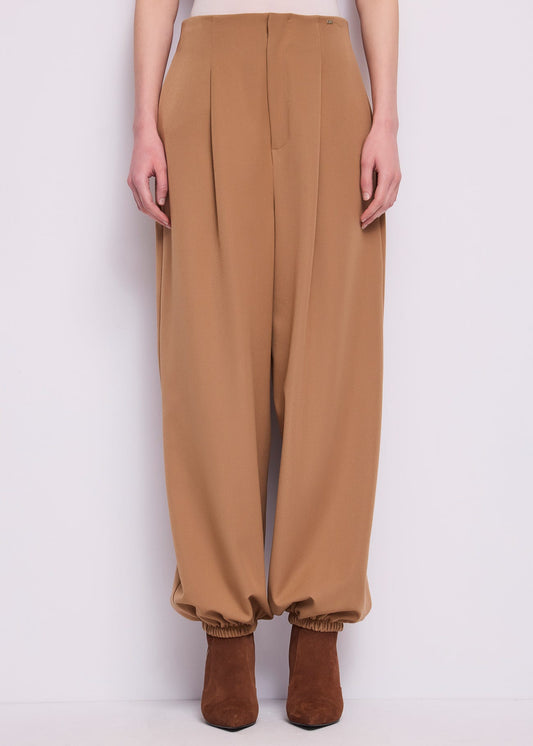 Pantaloni da donna in viscosa con elastico