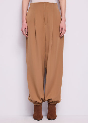 Pantaloni da donna in viscosa con elastico