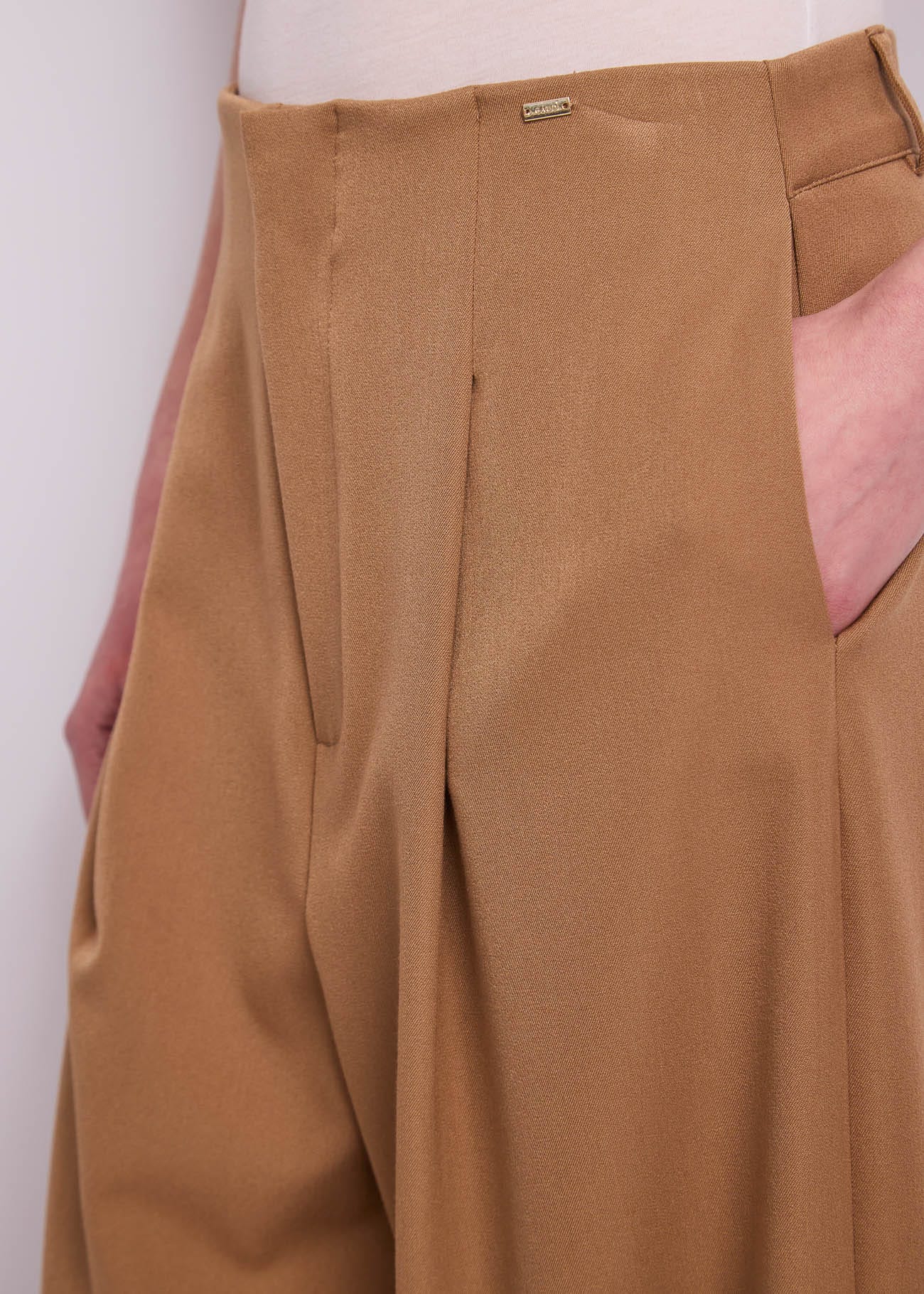 Pantaloni da donna in viscosa con elastico