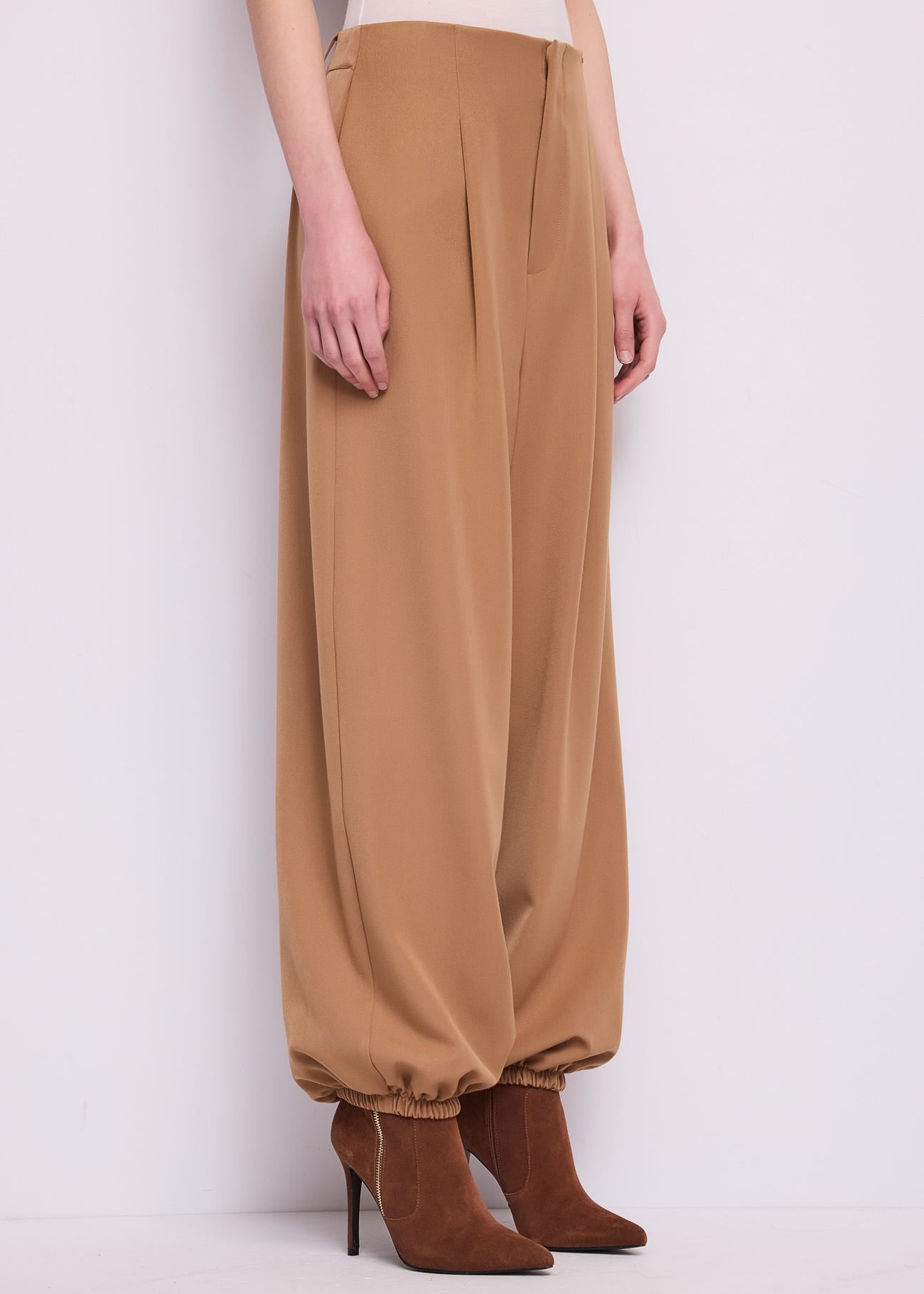 Pantaloni da donna in viscosa con elastico