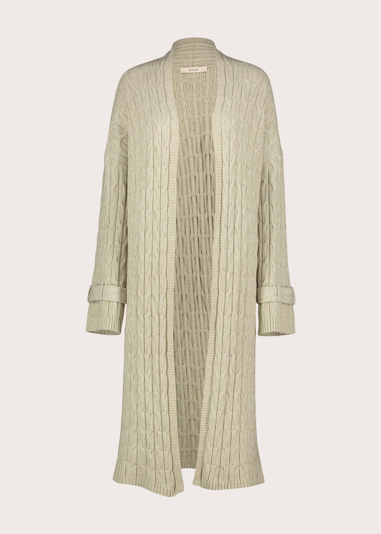 Cardigan da donna in maglia a trecce