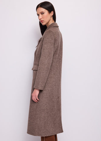 Cappotto doppiopetto da donna in panno