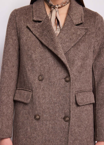 Cappotto doppiopetto da donna in panno